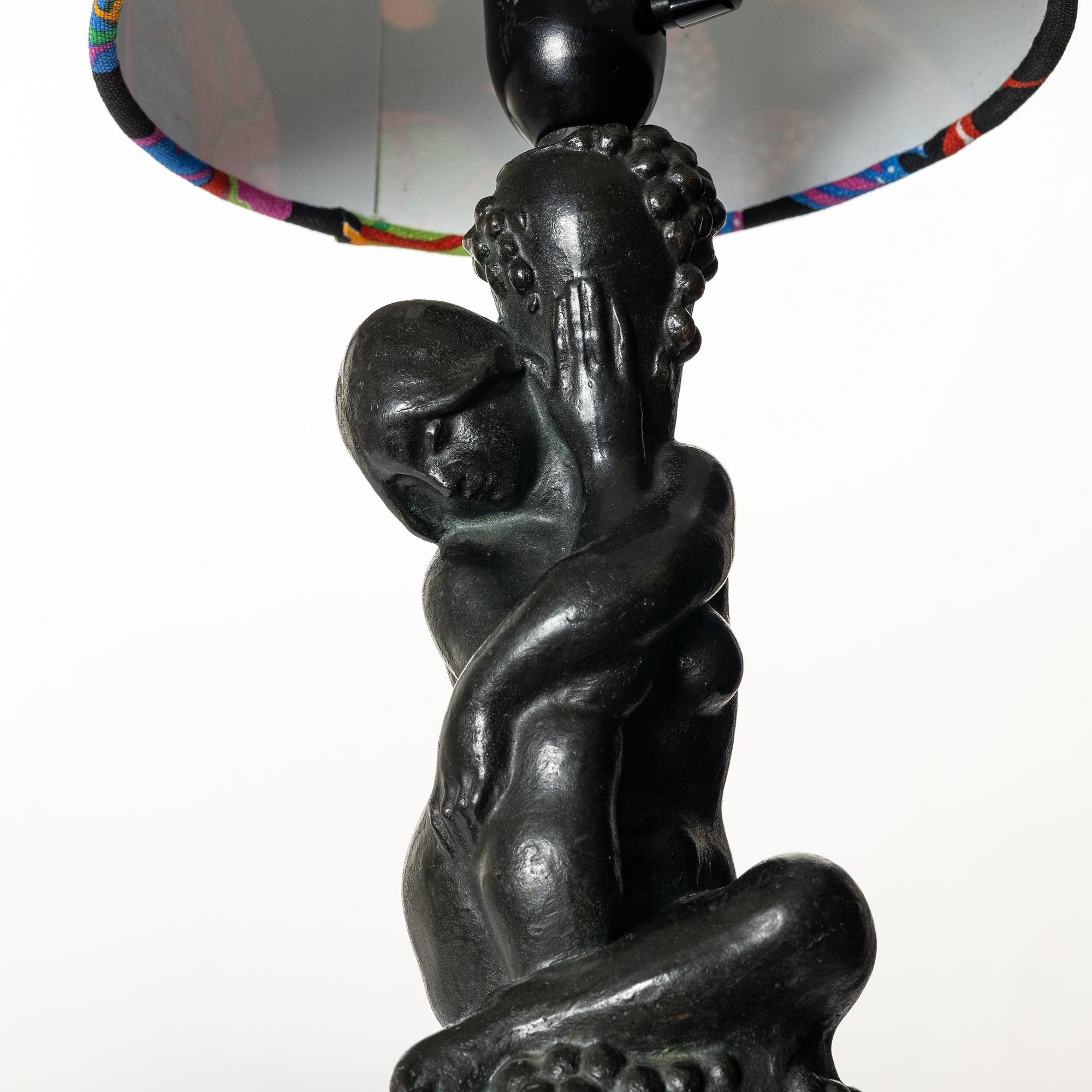 Axel Gute, bordslampa, Herman Bergman.