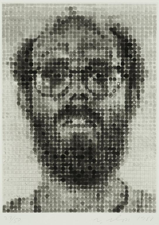 Chuck Close, "Self-portrait".
