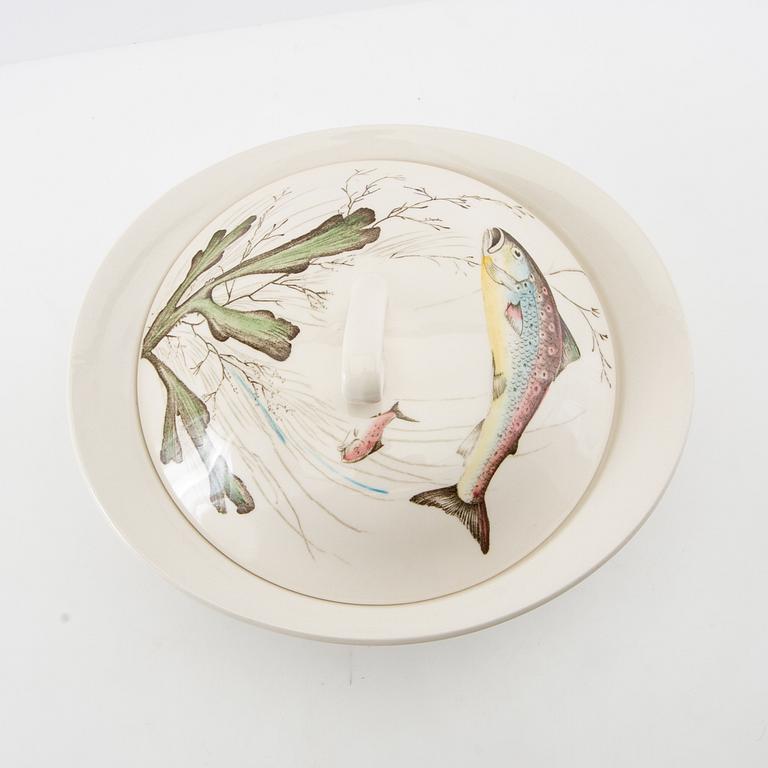 Service 18 pcs "Fish" Johnson Bros England, ironstone, first half/mid 20th century.