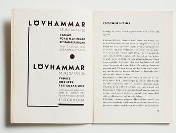 Exhibition catalogue, edited by Otto G. Carlsund, Stockholmsutställningen (Stockholm Exhibition), 1930.