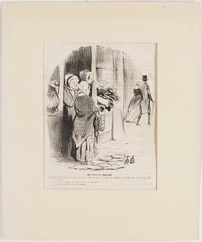 HONORÉ DAUMIER, lithographs, 7, stamped signature.
