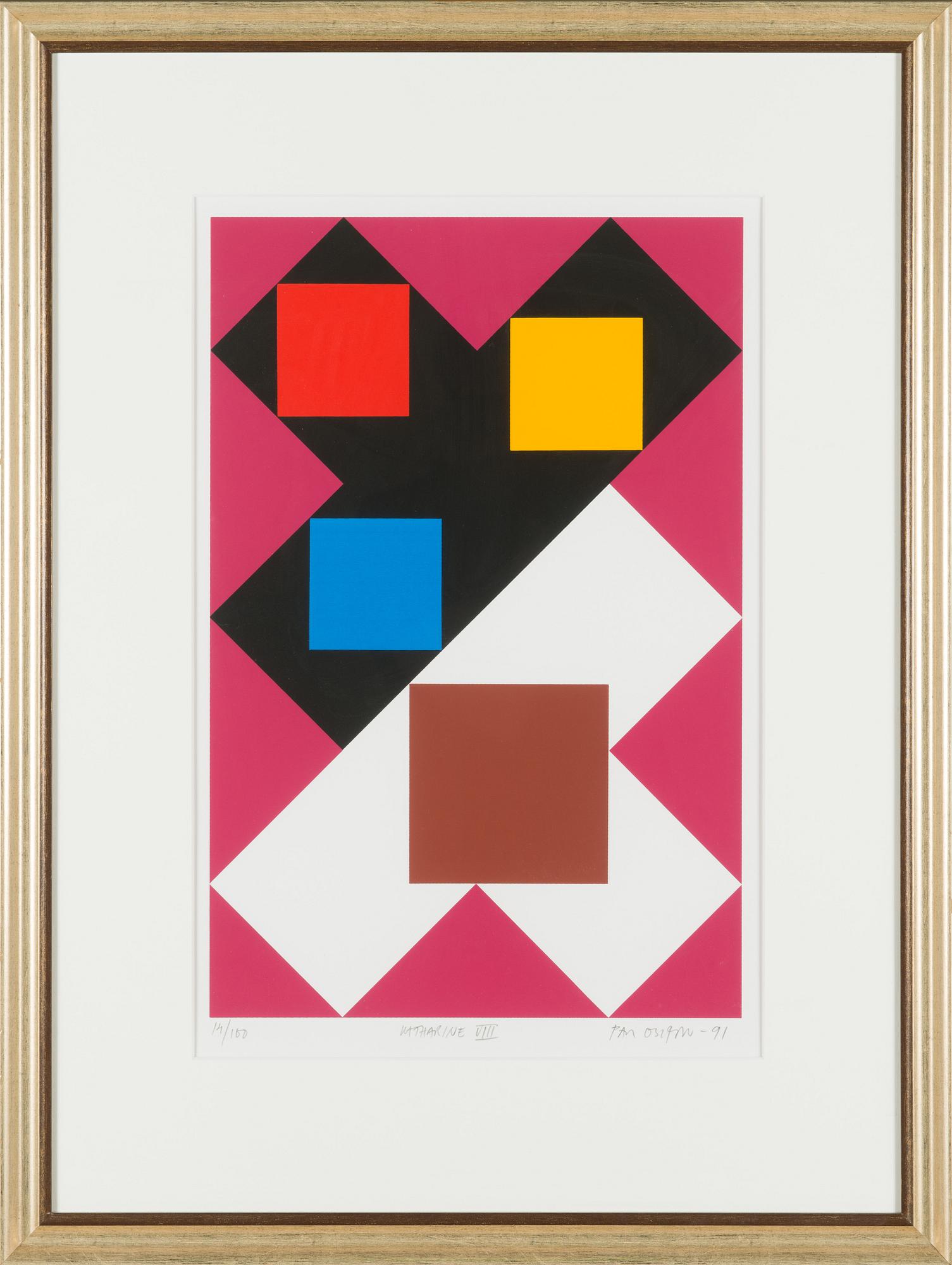 Paul Osipow, silkscreen, signed and dated -91, numbered 14/100.