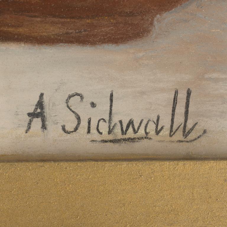 AMANDA SIDWALL, a pastel, signed.