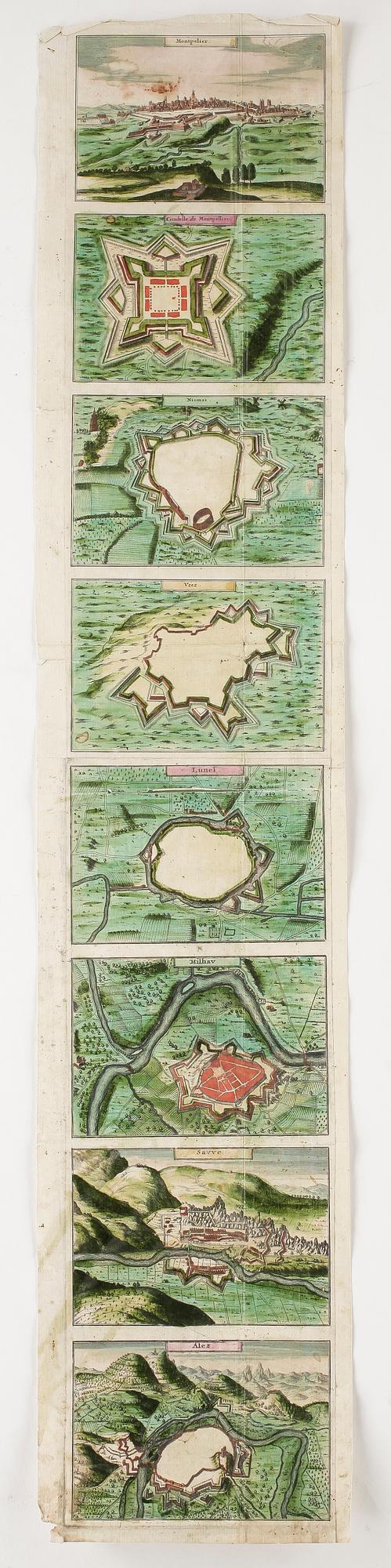 KARTA, 3 st, Willem Janszoon Blaeu, 1600-talets första hälft.