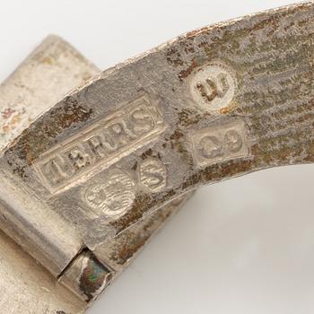 PA Lundahl Terrs, en brosch och ett par manschettknappar silver, Växjö 1966.
