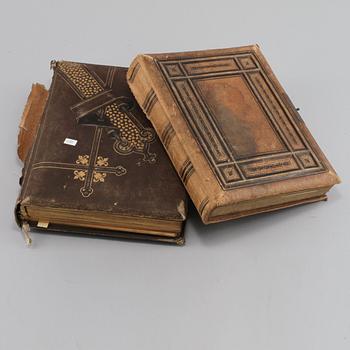FOTOALBUM, 2 st, sekelskiftet 1800/1900.