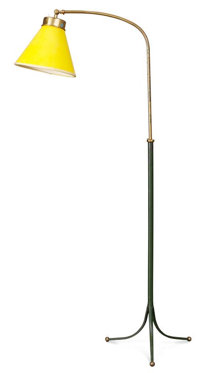A Josef Frank brass floor lamp, Svenskt Tenn, model 2463.