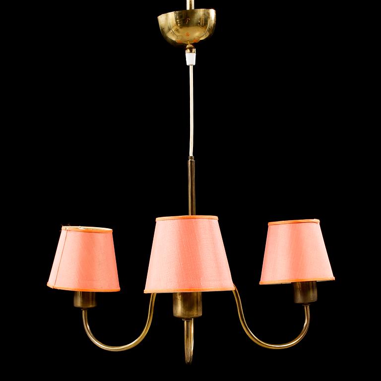 JOSEF FRANK, taklampa, modell 2444, Firma Svenskt tenn, höjd 53 cm.