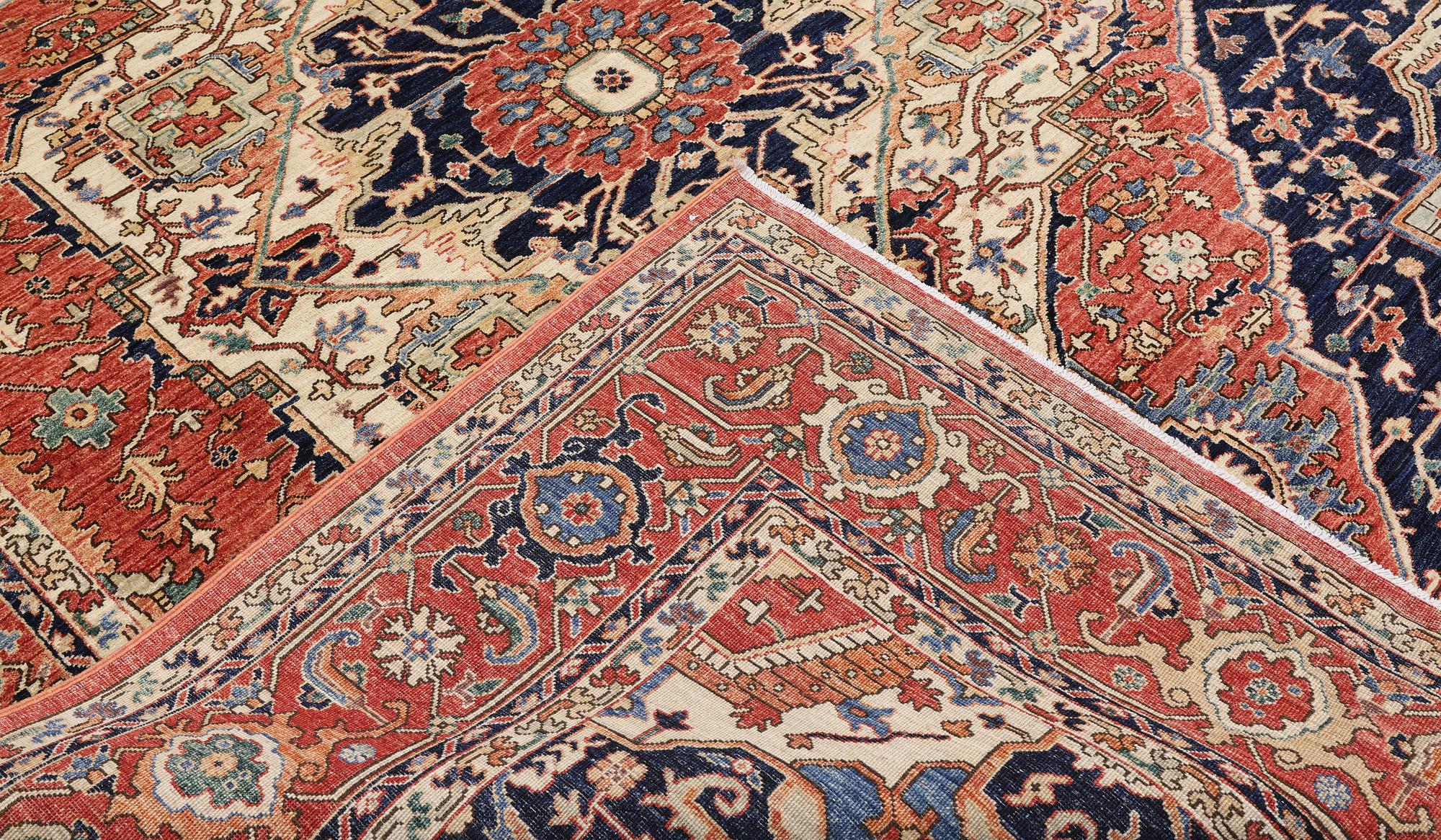 A Zigler, Heris Design carpet, 297 x 247 cm.