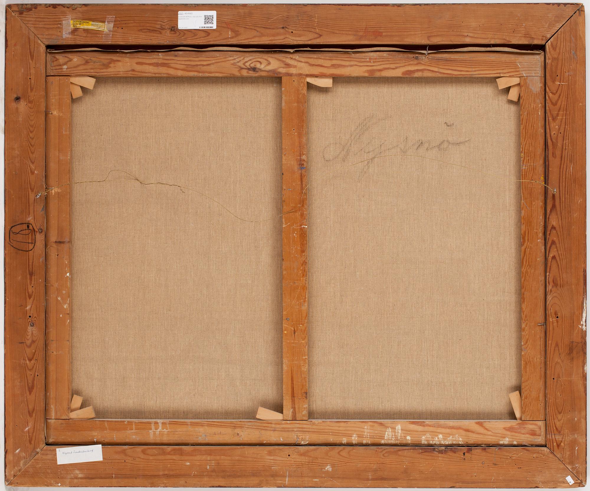 GIDEON BÖRJE, olja på duk, signerad.