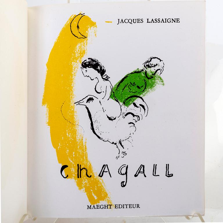 Marc Chagall, book Jaques Lassaigne, Maeght Éditeur, Paris, 1957, with 15 lithographs.