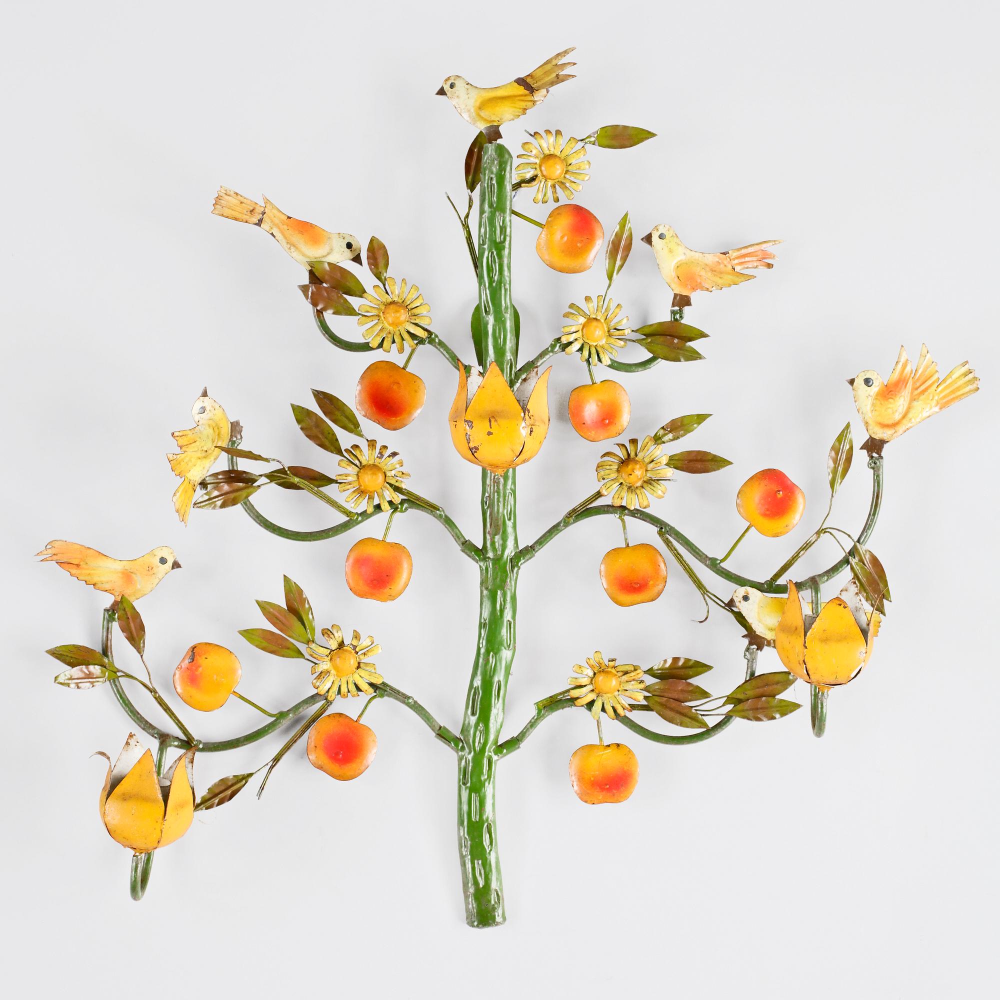 VÄGGAPPLIQUE, plåt. 1900-tal.