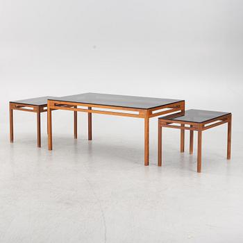 A coffee table and two side tables, second half of the 20th century.