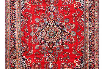 A carpet, Sabzewar, c. 338 x 243 cm.