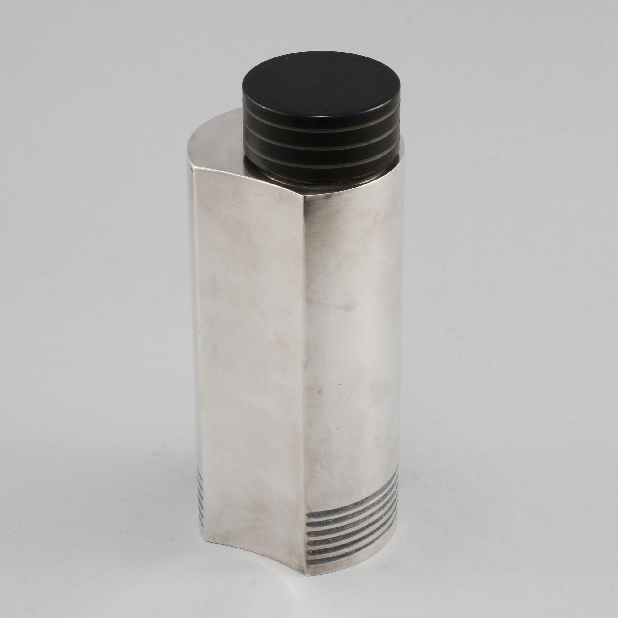 SHAKER, nysilver, Folke Ahrström, GAB, Stockholm, 1900-talets första hälft.