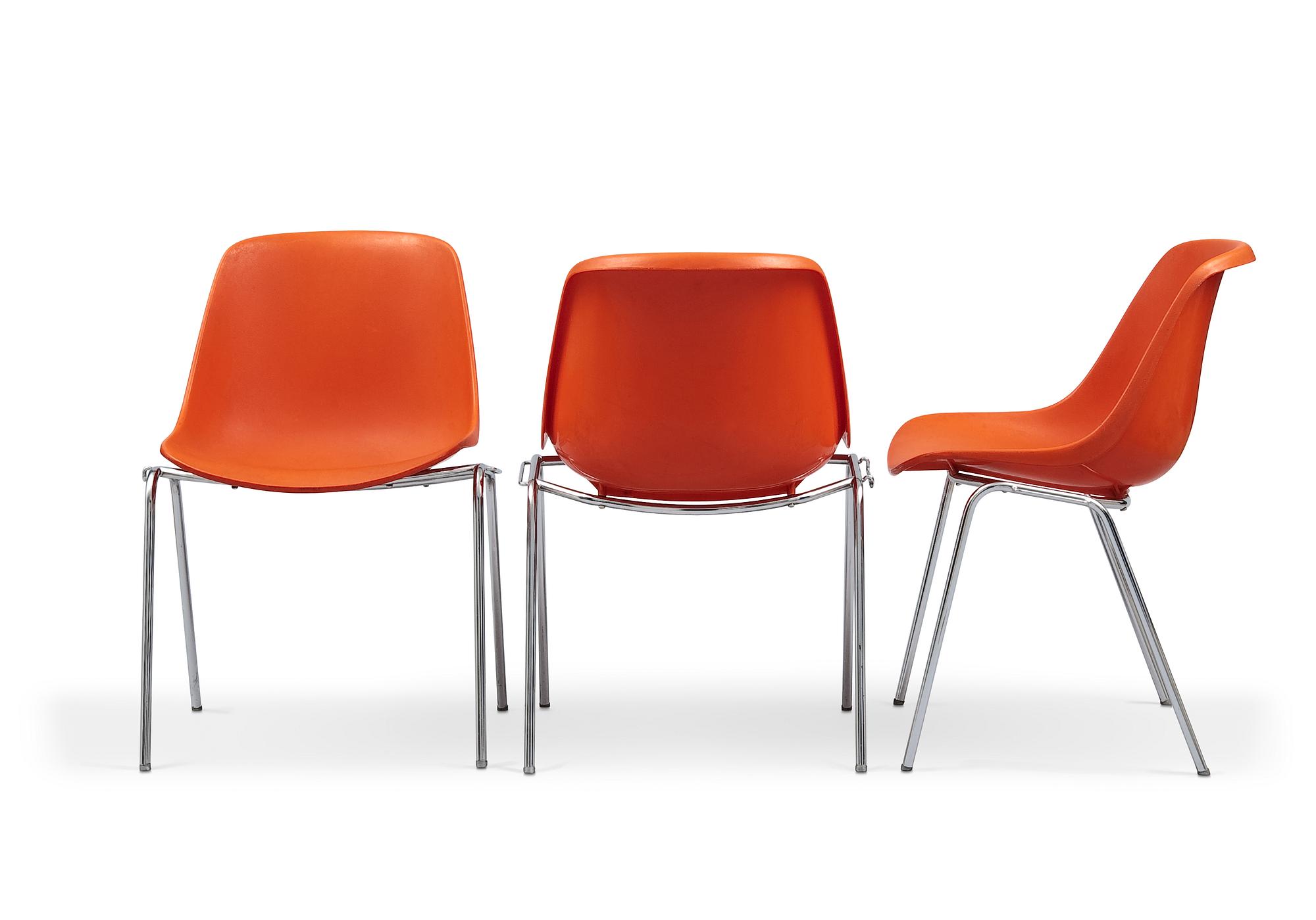 STOLAR, 3 st, "Polaris" Eero Aarnio, Asko, formgiven 1966.