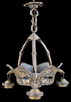 TAKLAMPA, Alice Nordin, tillskriven, för Böhlmarks Lampfabrik, 1910-20-tal.