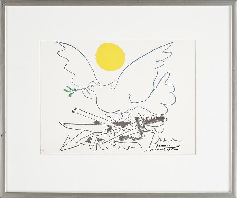 PABLO PICASSO, efter, färglitografier, 4 st, numrerade 937/1000.