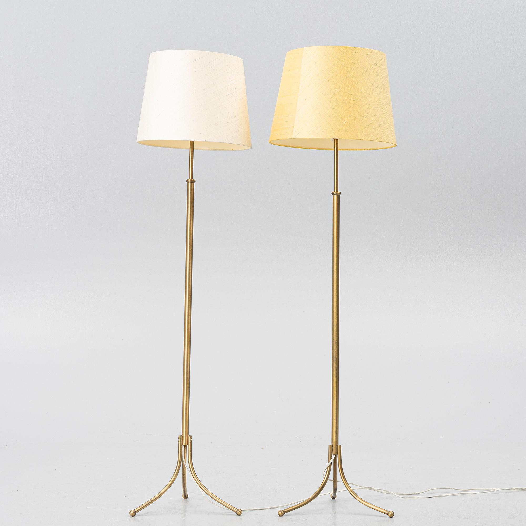 Josef Frank, a pair of model 2326 floor lamps, Firma Svenskt Tenn, Sweden.