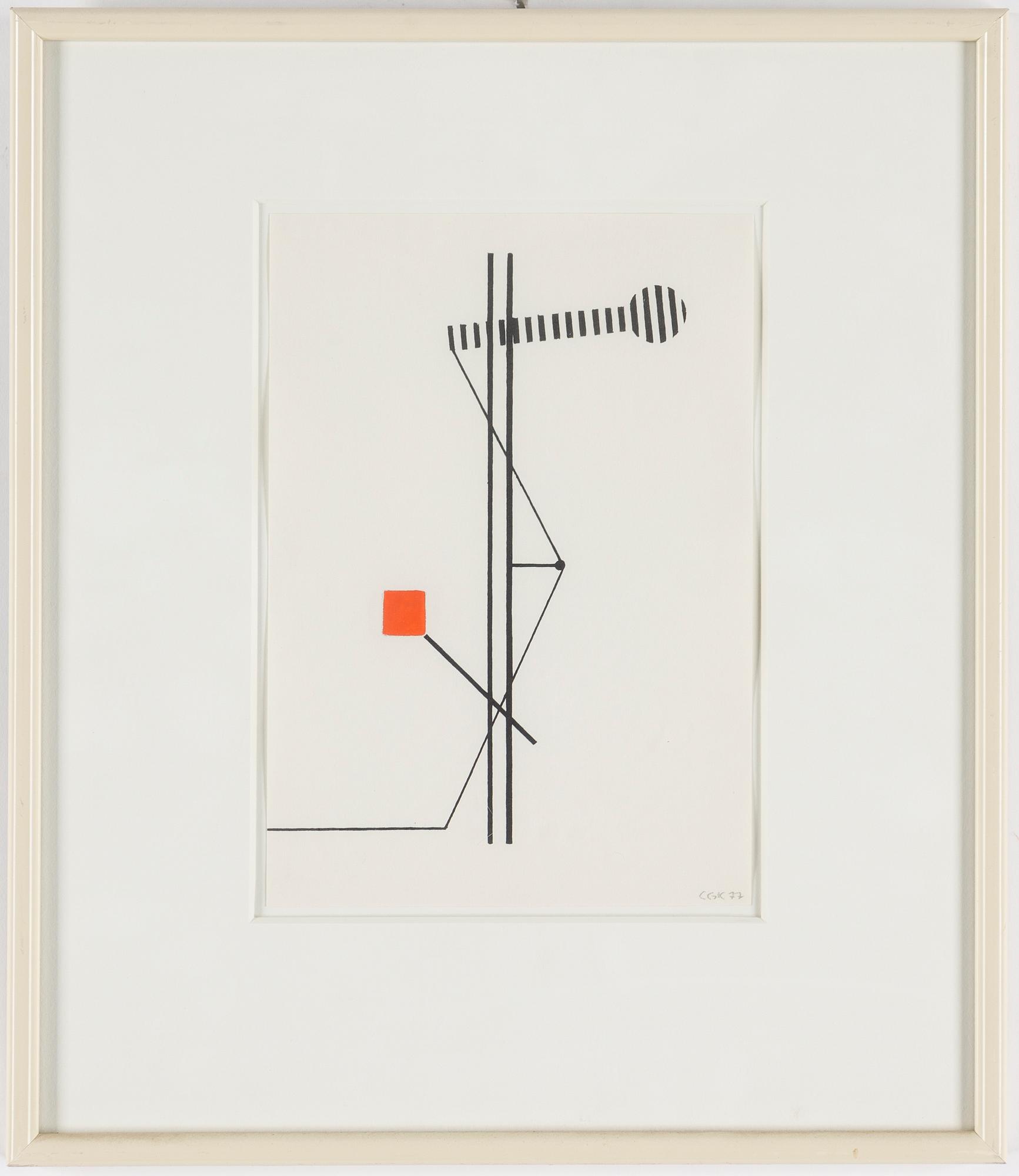 C GÖRAN KARLSSON, ink/gouche, signed and dated -77.