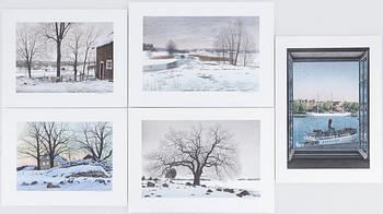 Reinhold Ljunggren, "Vinter", portfolio.