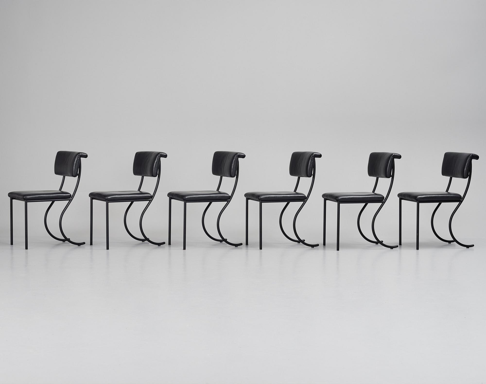 Jonas Bohlin, 6 'Tivoli' chairs, Klong, Sweden, post 2002.