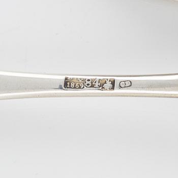 Sked samt slev, silver, Moskva 1869 samt St Petersburg 1885.