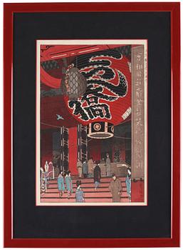 1353. Shiro Kasamatsu, The Great Lantern of the Kannon Temple, Asakusa, (Asakusa Kannon-dô Ô-chôchin).