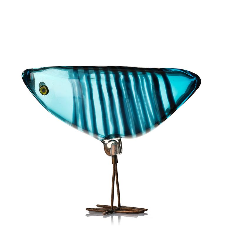 Alessandro Pianon, "Pulcino", skulptur, fågel, Vistosi, Murano, Italien, 1960-tal.