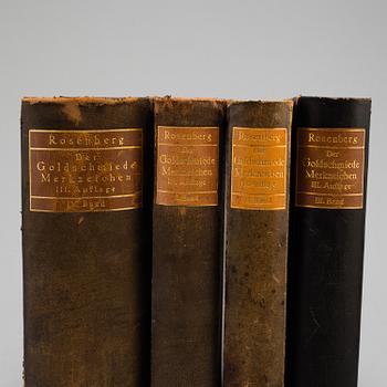 BÖCKER, 4 vol. Silverlitteratur, Rosenberg.