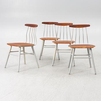 Four chairs from Albin Johansson and Sons AB, Hyssna, 1950s/60s.