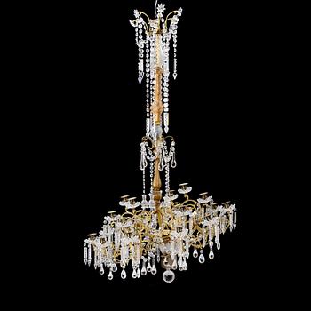 A chandelier, circa 1900.