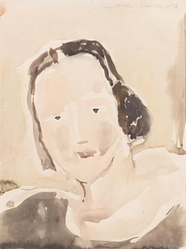 ERNST KROHN, vesiväri, signeerattu ja päivätty kesällä 1932.