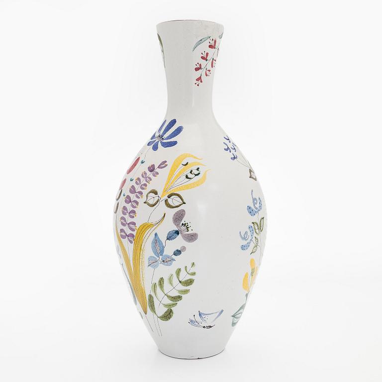 Stig Lindberg, vase and two mirrors, earthenware vase, Gustavsbergs studio.
