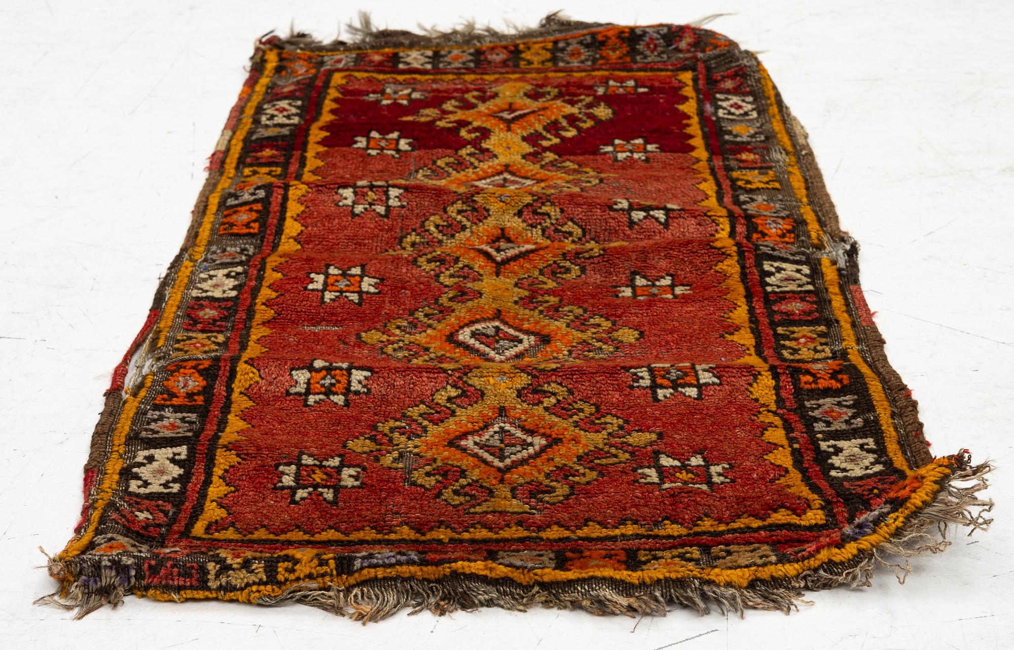 An Antique Anatolian Pillow, possibly from the Sivas area, c. 118 x 60 cm.