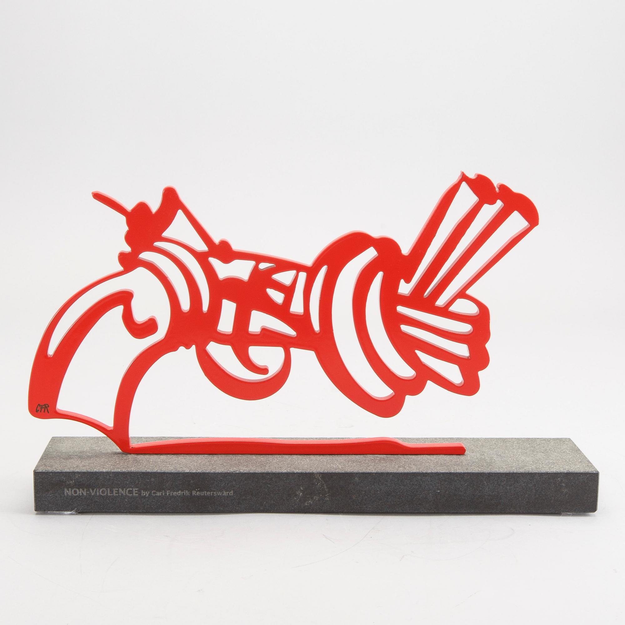 Carl-Fredrik Reuterswärd / The Non-Violence Project Foundation, sculpture signed and numbered 12/50.