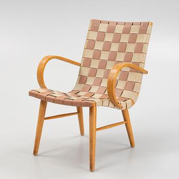 An easy chair attributed to Yngve Ekström, 1940s.