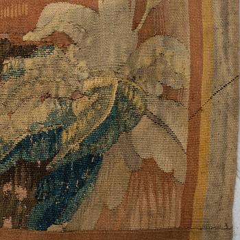 TAPESTRY FRAGMENTS, tapestry weave, ca 230 x 213 cm, Flanders and France 17th century and around 1900.