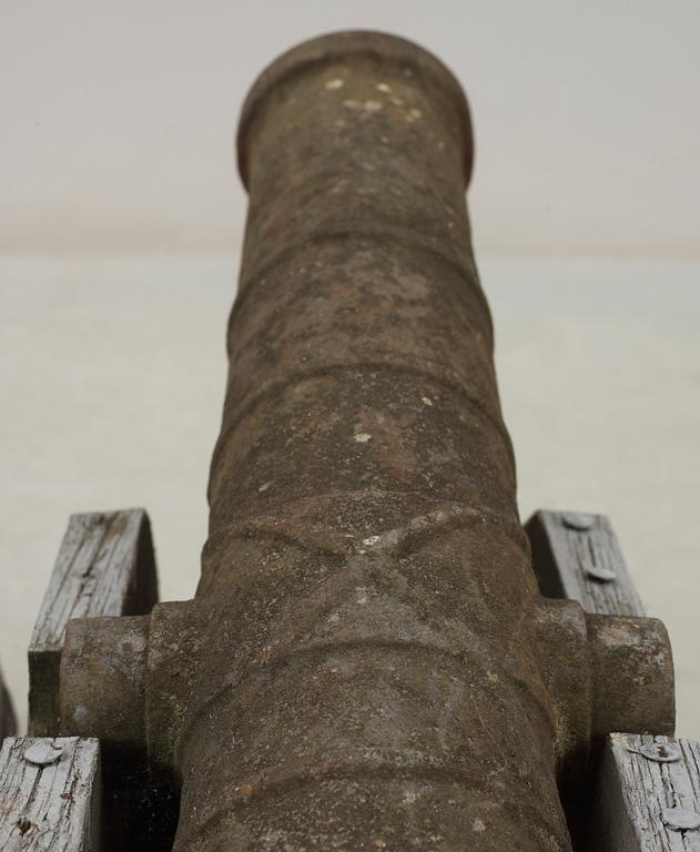MODELLKANONER, ett par, 1800-tal.