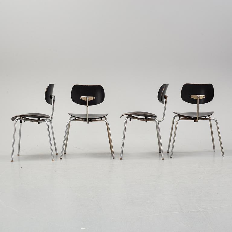 Egon Eiermann, six 'SE 68' chairs, Wilde & Spieth.