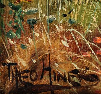 OKÄND KONSTNÄR, olja på duk, sign Theo Hine. England, 1900-talets början.