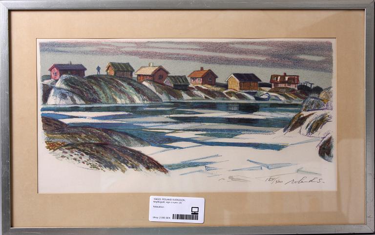 ROLAND SVENSSON, färglitografi, sign o numr.