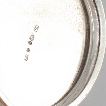 SOCKERSKÅL, GRÄDDSNIPA SAMT SOCKERTÅNG, silver, 1900-tal, vikt 400 gram.