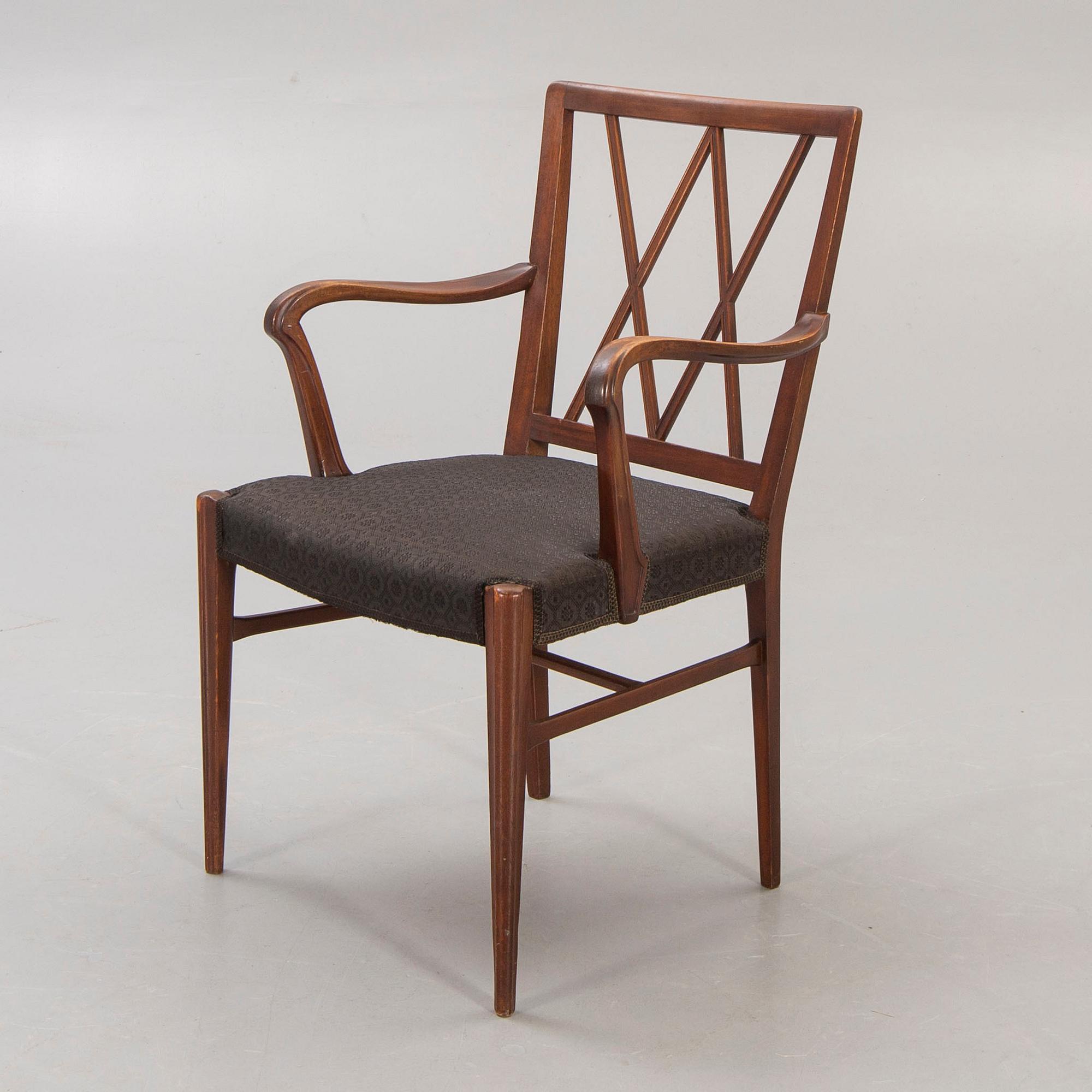 Nordiska Kompaniet, Karmstol, "Lawrence", NK, Sweden Modern, 1940-tal.