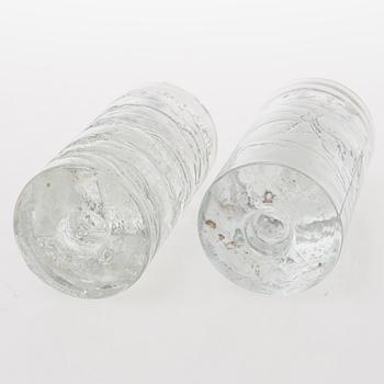 TIMO SARPANEVA, A set of six glass candleholders of the Arkipelago-series for Iittala.