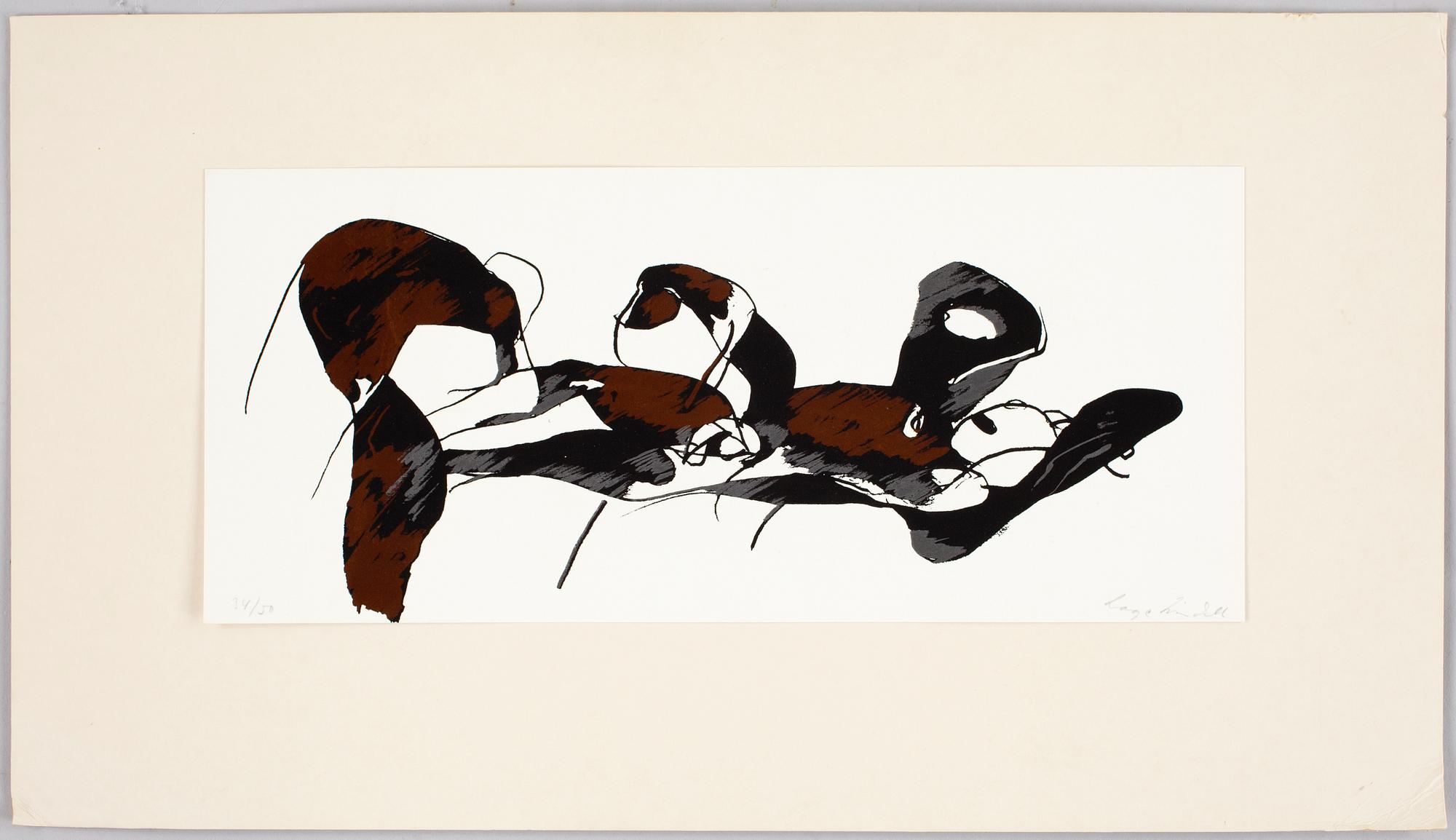 LAGE LINDELL, litografi, sign, numr 34/50.