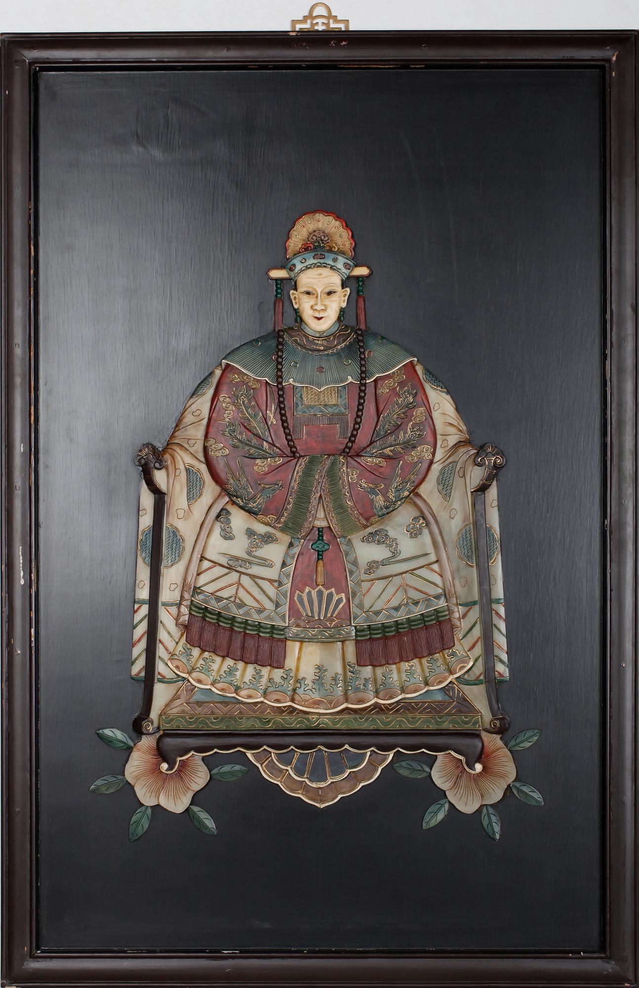 PANELER ett par, Kina 1900-tal.