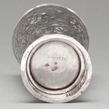 BÄGARE, silver, Moskva, Ryssland, 1758.