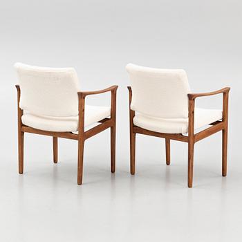 A pair of armchairs, 1960's.