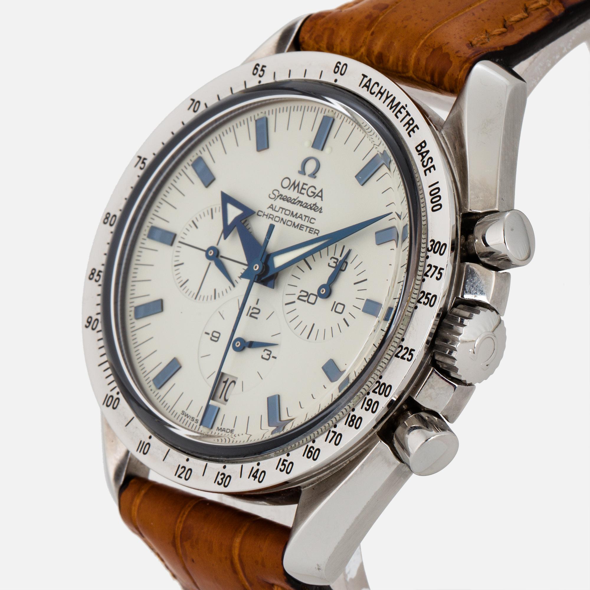 OMEGA, Speedmaster, Broad Arrow, "Tachymètre Base 1000", Chronometer, chronograph, wristwatch, 42 mm,